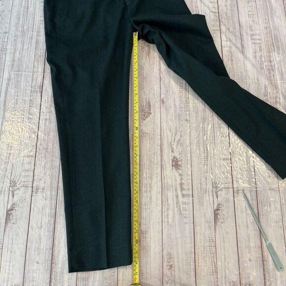 Banana Republic Women’s Martin Fit Wool Green Black Herringbone Patns Size 4S - Picture 7 of 10